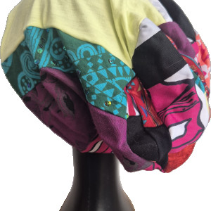 Czapka patchworkowa Smerfetka kolorowa