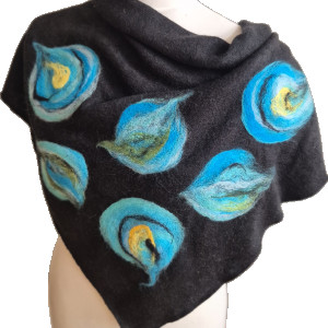 Chusta czarna Merino Ruda Klara