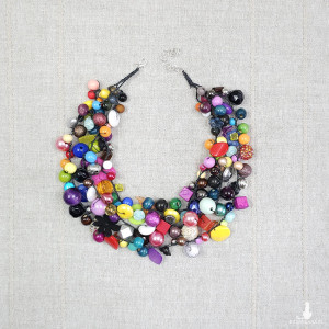 6723 kolorowy naszyjnik; kolia