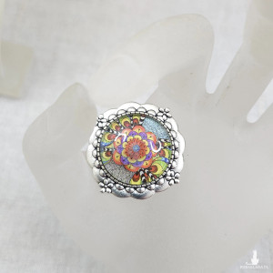 6734 kolorowa broszka