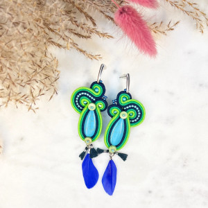 FREEDOM MAXI - KOLCZYKI SUTASZ - ZIELONE