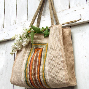 Bawełniana torebka na ramię i do ręki - Lato w pełni