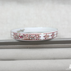 171 delikatna, emaliowana bransoletka vintage; styl retro; kolorowa bransoletka; bangle; sztywna bransoleta; sygnowana: Marlene