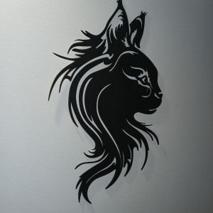 Dekoracja na ścianę Kot