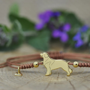 Hovawart - bransoletka z psem, srebro 925