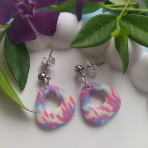 "Avena II"- kolczyki z gliny polimerowej.