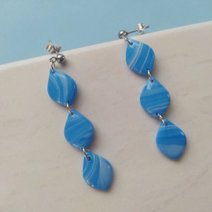 "Delia" - kolczyki z gliny polimerowej.