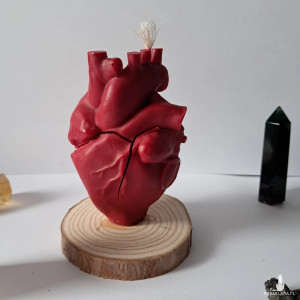 świeca pęknięte serce