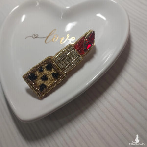 Unikatowa broszka SZMINKA panterka