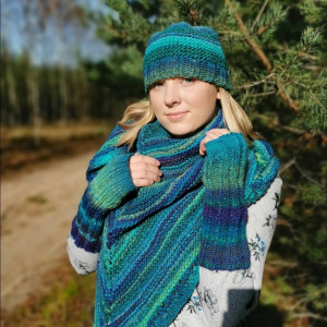 Chusta szmaragdowa zieleń