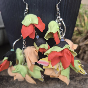 Kolczyki kolorowe tulipany