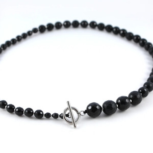 Naszyjnik z czarnych onyksów