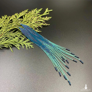 Kolczyki do ramion - morski, turkus #943