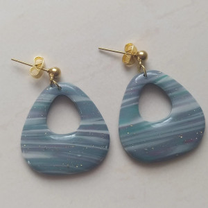 "Talia" - kolczyki z gliny polimerowej.