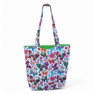 Torba na zakupy Shopperka eko torba zakupowa siatka na zakupy motylki torba shopper motyle folk