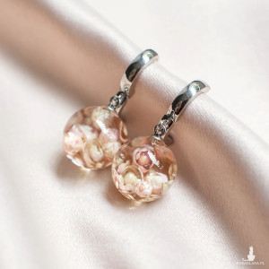 Kolczyki z ozothamnusem