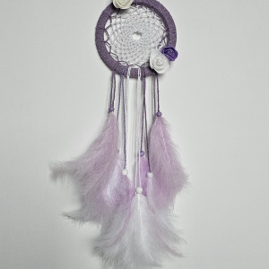 Łapacz snów fioletowo-biały