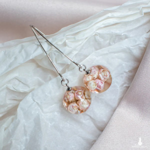 Kolczyki z ozothamnusem