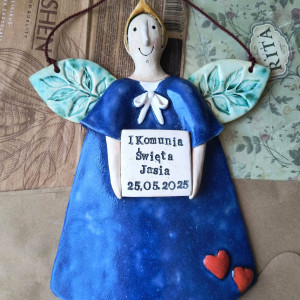 Aniołek komunijny dla chłopca