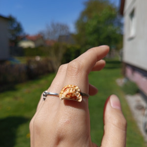 pierścionek pieroga , ręcznie wykonane, jedzenie, polska kuchnia, zabawny prezent