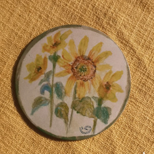 Podkładka pod kubek - Słoneczniki