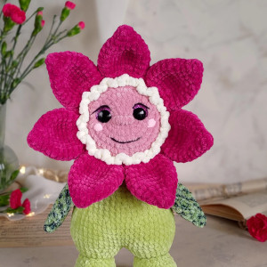 Duży kwiat pluszowy, Maskotka na prezent, Przytulanka dla dziecka