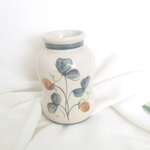 prl fajans, vintage ceramika prl, fajans wazon, prl włocławek, fajansowy pojemnik do kuchni, retro naczynia, retro ceramika z fajansu