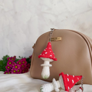 Brelok muchomorek, Brelok do kluczy, Brelok grzybek, Brelok na prezent