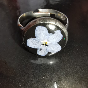 Niezapominajka pierścionek