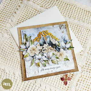 Kartka na ślub "Gołąbki" + koperta KSL-01