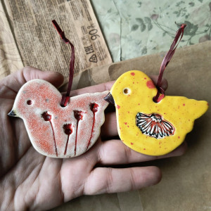 Ptaszki żółto-pąsowe