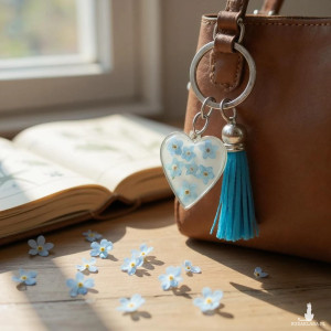 Brelok z Niezapominajkami