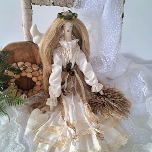 anioł stróż w stylu vintage