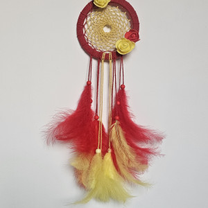 Łapacz snów czerwono-żółty