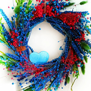 Wianek folk inspirowany polskimi polami