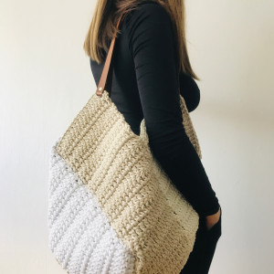 Duża torba ,torebka damska,siatka pleciona.