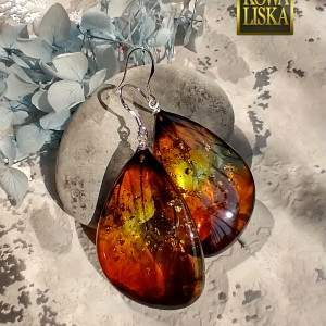 Wing - kolczyki z żywicy