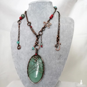 Naszyjnik boho na lato - awenturyn