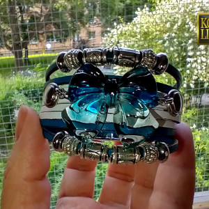 Powiedz: "TAK" - bransoleta z żywicy i rzemieni