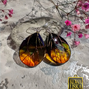Wing - kolczyki z żywicy