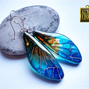 Wing - kolczyki z żywicy