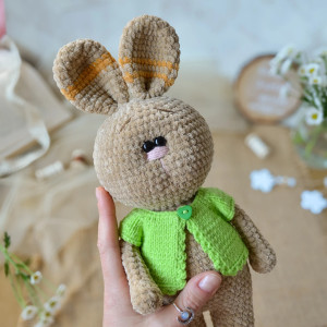 Zajączek w bluzie, Króliczek pluszowy, Przytulanka dla dziecka, Prezent