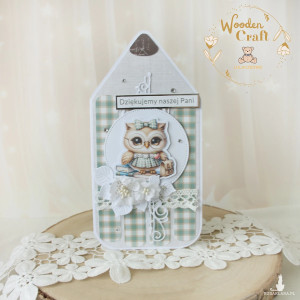 Kartka kredka Zakończenie Roku Szkolnego, podziękowanie dla nauczyciela 13 GOTOWA