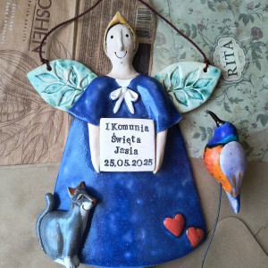 Aniołek dla chłopca + koliber na piku