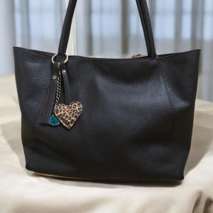 Shopper torba skórzana chocolate dark