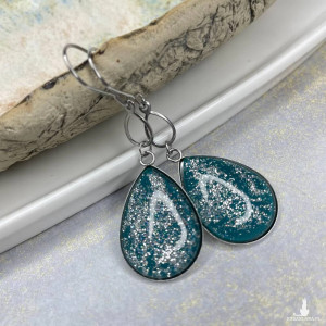 Brokatowe kolczyki łezki Ayliz e38/m15