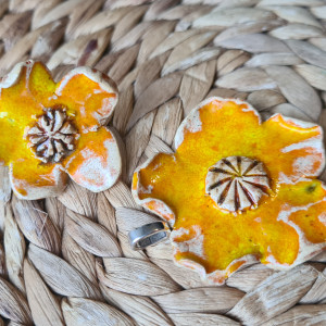 ceramiczny wisior i pierścionek