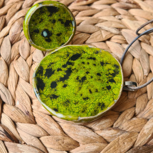 ceramiczny wisior i pierścionek