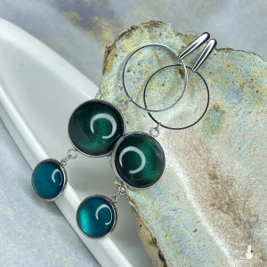 Długie kolczyki o perłowym wykończeniu Feza e4/m37