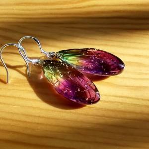 Wing - kolczyki z żywicy